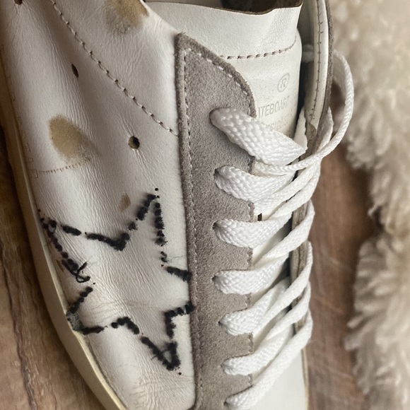 Golden Goose SUPERSTAR rare ripped off star with white leather and suede… - Picture 4 of 9